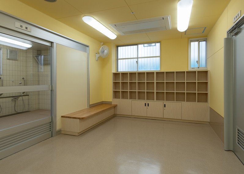 重度棟 1 寮内部 脱衣室